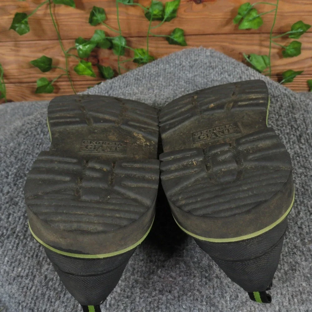 Georgia Boot Romeo Girls Size 5‎ Wide Black Rubber Slip-On Work Shoes